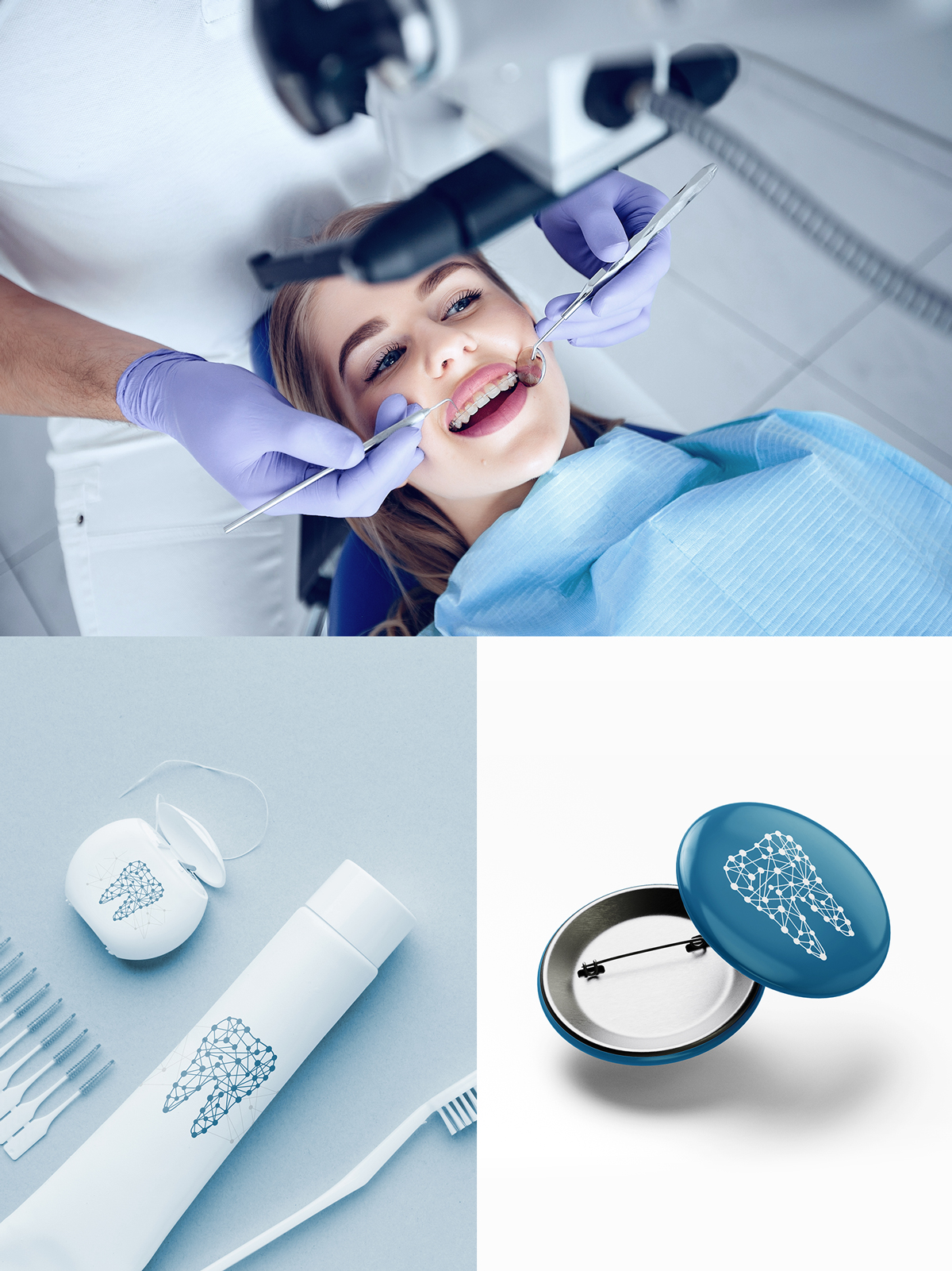 Разработка логотипа для стоматологической клиники, стоимость создания лого